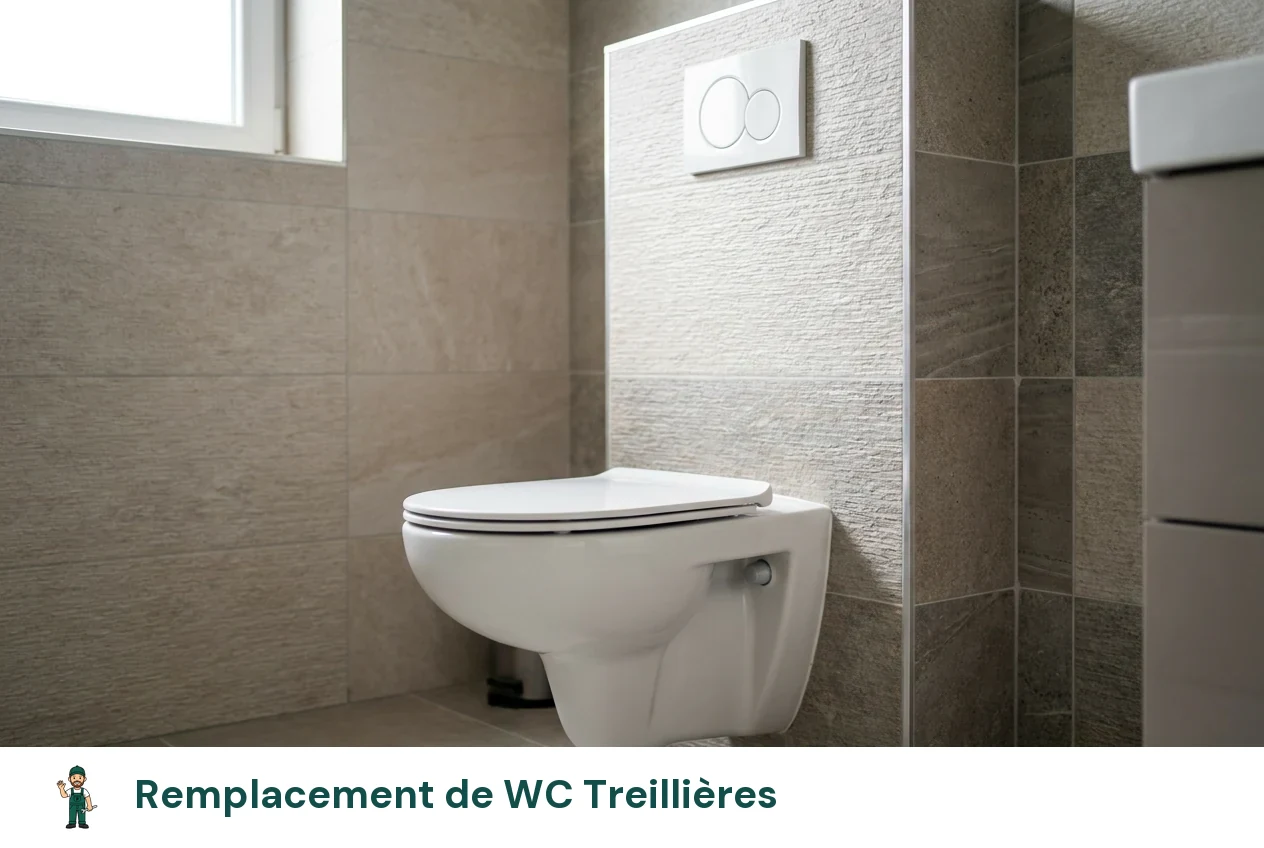 Remplacement de WC à Treillières