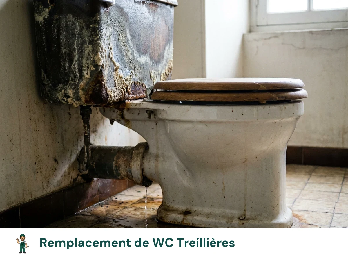 Remplacement de WC à Treillières