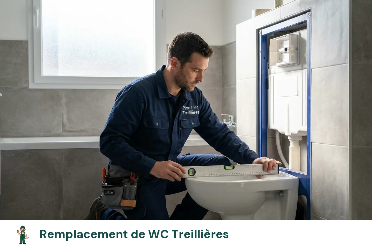 Remplacement de WC à Treillières